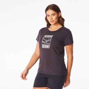 Mountain Designs Women's Vintage Black Australus Short Sleeve Vintage Black Mountain Designs Women's Vintage Black Australus Short Sleeve Vintage Black