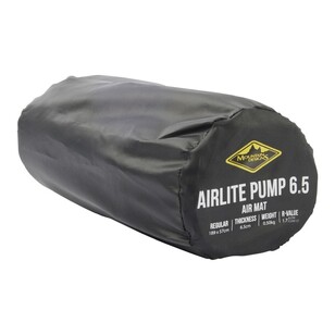 Mountain Designs Airlite Pump 6.5 Sleeping Mat Grey Mountain Designs Airlite Pump 6.5 Sleeping Mat Grey