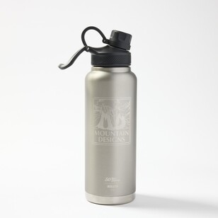 Mountain Designs Hydro Insulated Legacy Edition Water Bottle Silver 1.1 L Mountain Designs Hydro Insulated Legacy Edition Water Bottle Silver 1.1 L