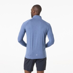 Mountain Designs Men's Vapour Half Zip Pullover Denim Melange Mountain Designs Men's Vapour Half Zip Pullover Denim Melange