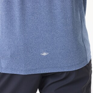 Mountain Designs Men's Vapour Half Zip Pullover Denim Melange Mountain Designs Men's Vapour Half Zip Pullover Denim Melange