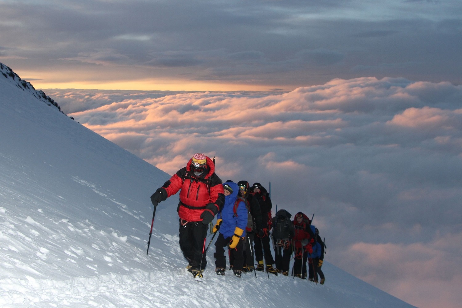 Summiting Mt Elbrus