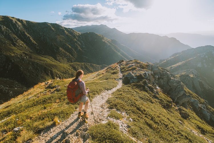 Hiking The Narrow Trail Of The Sentinel Traverse