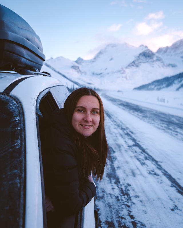 Icy Roads Meant That Travelling Down The Icefields Parkway Icy Roads Meant That Travelling Down The Icefields Parkway