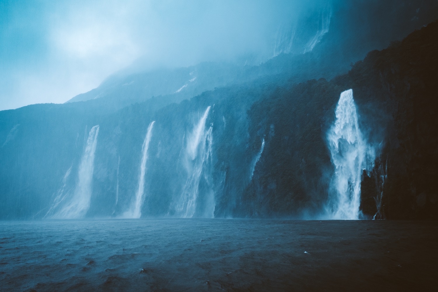 The Famed Milford Sound, Unleashing Its Full Force