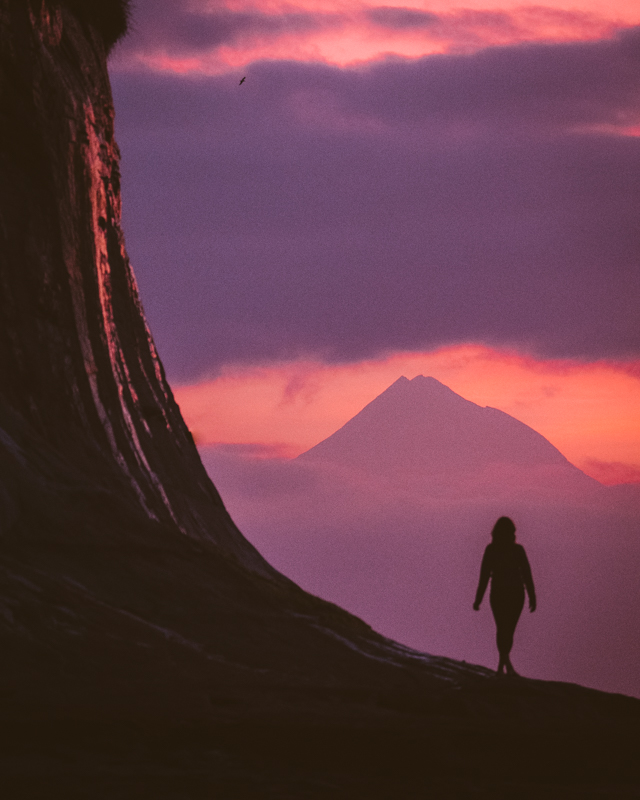 Along The Black Sands, Tall Cliffs & Sea Stacks Along The Black Sands, Tall Cliffs & Sea Stacks
