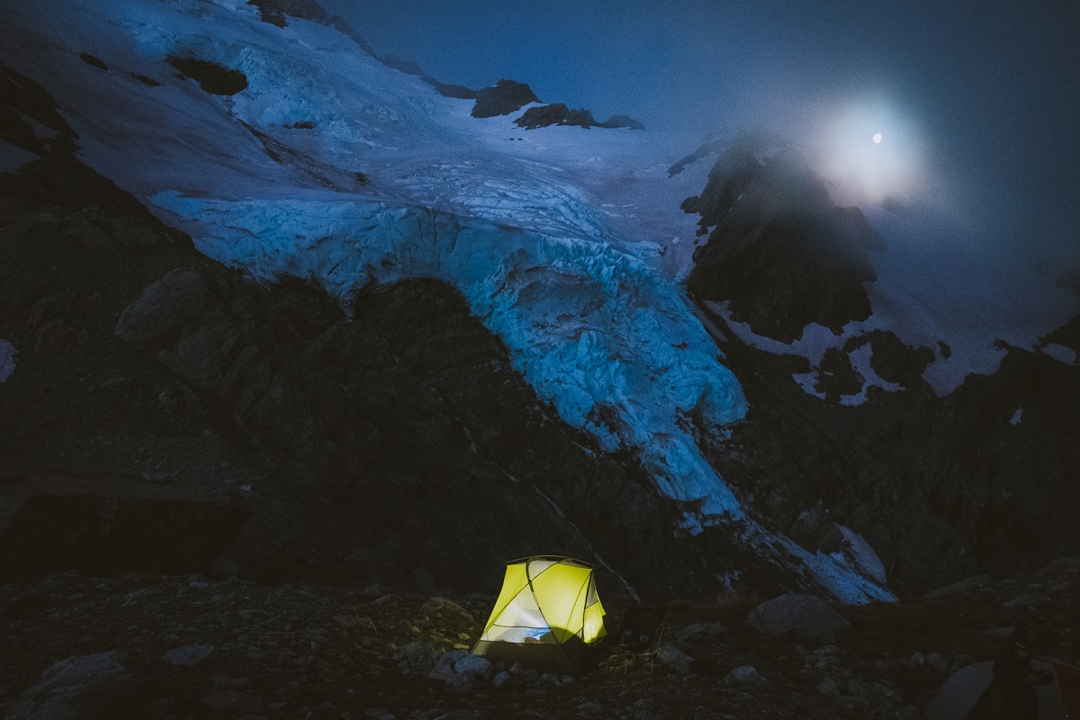 Camp Set-Up For The Night With The Geo 2P Tent