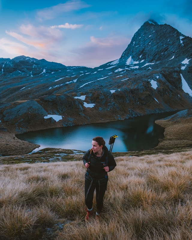 Madison Putting The Tread Carbon Trekking Poles To Work