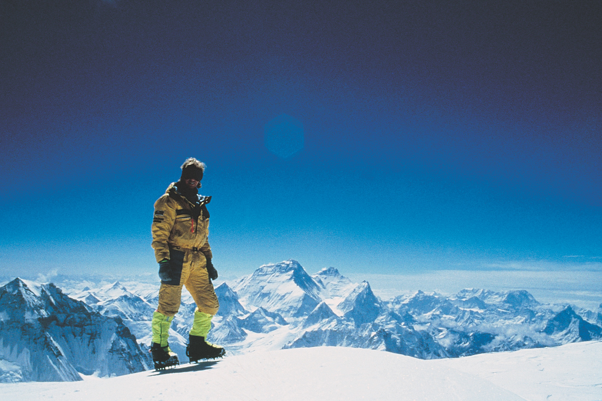 Michael Groom Standing Atop Cho Oyu