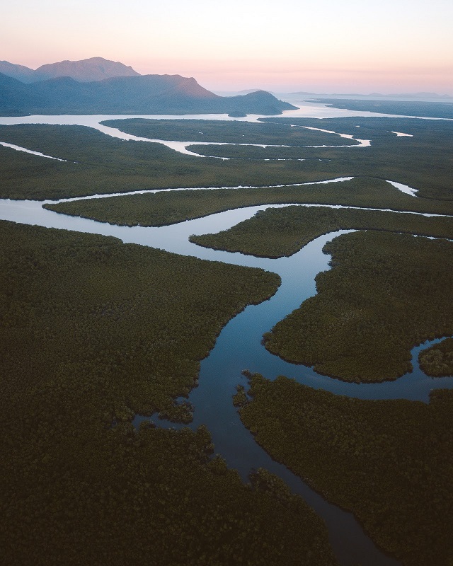 Shots Taken From A Drone On The Drive To Cardwell